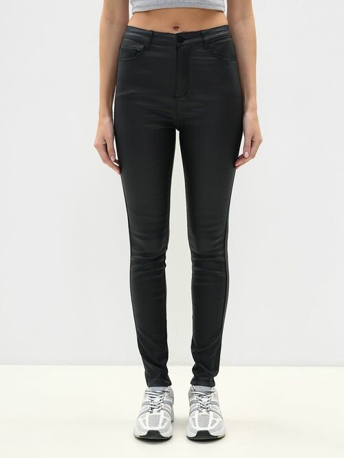 Джинсы VICO JEANS Брюки женские кожаные с флисом (фото, вид 12)