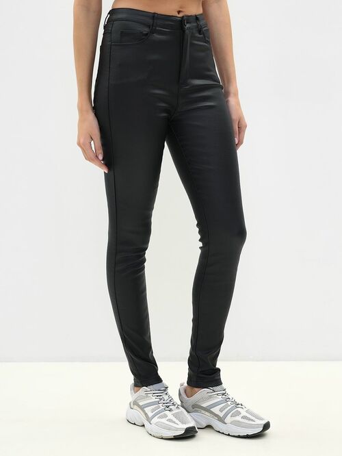 Джинсы VICO JEANS Брюки женские кожаные с флисом (фото, вид 13)